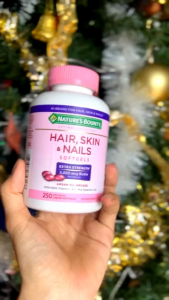 hair skin nails Viên Uống Đẹp Da Tóc Móng Hair Skin Nail Natures Bounty 250 Viên Mỹ