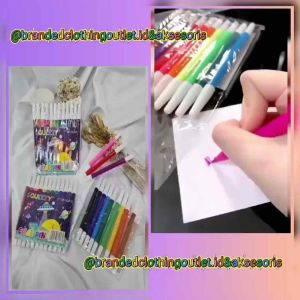 (1SET ISI 12PCS) SPIDOL SQUEESY WARNA WARNI / SPIDOL MEWARNAI / SPIDOL MELUKIS / COLORFUL MARKERS / SZY6337