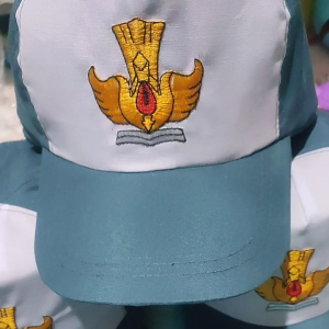 topi sekolah sma bordir tutwri belakang pake rell