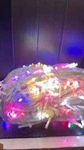 ไฟหิ่งห้อยหยดน้ำ ความยาว 100 เมตร ติดค้าง และกระพริบ