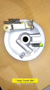GSM tutup tromol depan set + kampas -304 kopling depan (GS 29B) - sparepart motor roda tiga