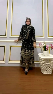 SERUTY BABYDOLLSET HIJAB SEGI EMPAT BUSUI TERBARU GAMIS PREMIUM