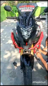 Crashbar/tubular full body honda CB150X adventure /pelingdung body cb 150x plus gratis Jalu agna