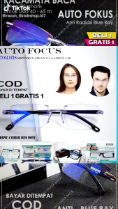 Kaca Mata Baca Plus Anti Radiasi 4in1 Orig100%