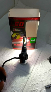 Lampu LED macrone 3 warna H4 MC6