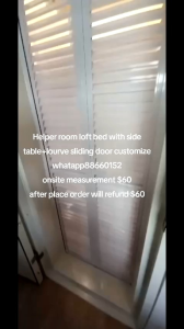 Loft bed customize for helper room singapore /bomb shelter/store room/utility