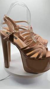 Elegant Pageant platform Heels 6.8 inches Bragais Inspired Nude color 35-40 sizes