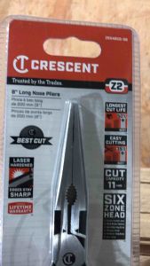 Crescent 8 in. Z2 Dual Material High Leverage Long Nose Pliers