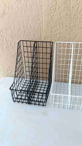 Office Filing Desktop Organizer Thick Double Compartment Bookshelf Storage Magazine Holder