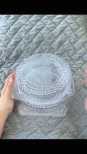50pcs and 100pcs Round Clamshell 6 inches and 8 inches for siomai puto kimbap/sushi ensaymada macaroons cookies pastries