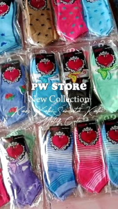 1 Lusin [12 Pasang] Kaos Kaki Pendek Semata Kaki Motif Remaja dan Dewasa MK LIKE  Harga Grosir [Mk LIKE LUSINAN]