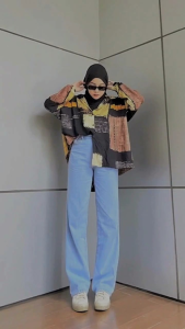 COD-CELANA JEANS WANITA KULOT LOOSE - CELANA KOREAN STYLE -KEKINIAN TERLARIS TERPOPULER