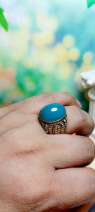 Cincin Batu Bacan Doko Majiko Super Ring Perak