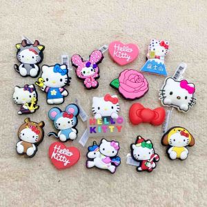 JBS 🍭👠🌈ตัวติดรองเท้ามีรู คิตตี้ แมว สุดๆ 🍭👠🌈⚡️ShoeCharm 👠🌈 คิ้วท์ น่ารัก