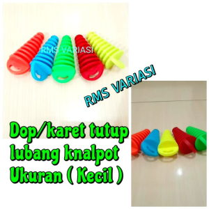 Karet Tutup Lubang Knalpot 2 Tak Ukuran Kecil (Muat Sampai 35 cm)