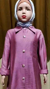 Kemeja Basic Reguler Anak dan Remaja 11-16 Tahun Blouse Remaja Wanita Polo Linen Premium Yumna