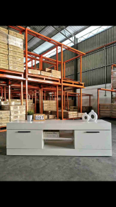 Best MARCELL 160cm TV Cabinet with 2 Doors- TV 8029 (White)