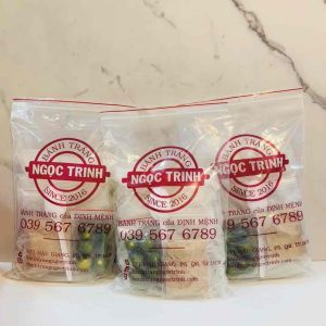 Bánh tráng muối nhuyễn hành phi khô bò cao cấp siêu ngon Bánh Tráng Ngọc Trinh (Túi 350G)