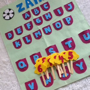 Edukasi Mainan Anak Mengenal Huruf Alfabet & Angka