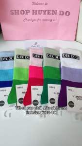 Vớ Thể Thao Bằng Cotton Nhiều Màu Sắc Phong Cách Đường Phố Nhật Bản Cho Nữ