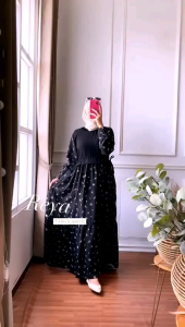 DRESS VIRAL TERLARIS PROMO BAJU WANITA REYA Gamis Nabtik Termurah Terbaru