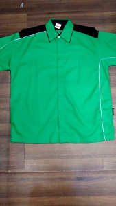 Kemeja Seragam Polos Enzino Lengan Pendek Bahan Drill