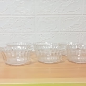 SET FOR 6 PIECES GLASS BOWL / SIZE 4.5 INCHES