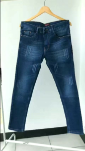 Celana Jeans Sobek Pria Panjang Stretch Melar Denim Tebal Slimfit Skinny Size S-XL Premium
