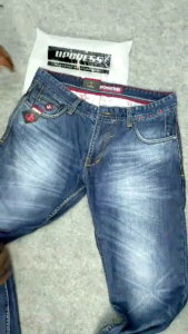 Celana Jeans Panjang Pria Orjin Saku Bordir Stretch Denim Melar Tebal Slimfit Skinny Size S-XL