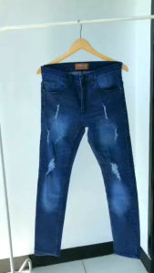 Celana Jeans Sobek Pria Panjang Stretch Melar Denim Tebal Slimfit Skinny Size S-XL Premium