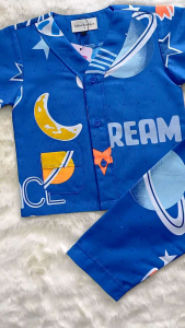 Piyama Anak Cowok 1-10 Tahun Variasi Kerah Y Tanpa Kerah