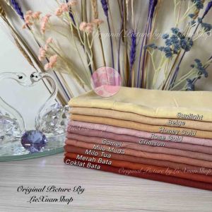 Kerudung Paris Polos Segi Empat Murah Khusus Red Rose