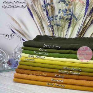 Kerudung Paris Polos Segi Empat Murah Khusus Red Rose seri baru