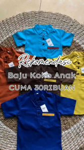 KEMEJA KOKO ANAK HARGA MURAH  KEMEJA MUSLIM ANAk TERBARU Untuk USIA 2-12 TAHUN
