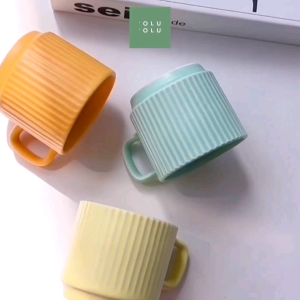 Macaron Pastel Colour Ceramic Mug Ins Style Simple Ceramic Cup/ Macaron Pastel Warna Cawan Seramik
