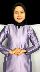 STELAN KEBAYA SITI NURHALIZA BAWAHAN ROK SONGKET FREE KERUDUNG - SATU SET KEBAYA CINDAY MELAYU POLOS MODEL SIMPLE MEWAH DAN ELEGAN