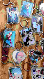 GANTUNGAN KUNCI LOVE FREE CETAK FOTO