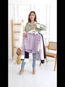 Kemeja Crop Top Wanita Fashion Korean Style
