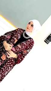 Kaftan Kekinian Lengan 3/4 & Motif Cap Pekalongan