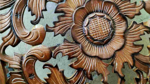 Kursi sofa tamu Ganesha meja ketapang kaki 10cm