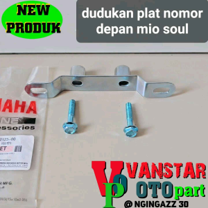 breket dudukan plat nomor yamaha mio soul set baut