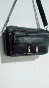 tas slempang kulit pria / tas pria kulit asli /handbag kulit/clutch bag /