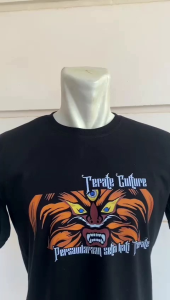 KAOS PSHT DESAIN TERBAIK TERATE CULTURE SABLON DEPAN GANONGAN TULISAN POLOS | BELAKANG SABLON HATI BERSINAR GANONGAN COKLAT | DISTRO KUALITAS PREMIUM FREE STICKER