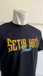 KAOS PSHT DESAIN TERBAIK SETIAHATI COKLAT | SABLON DEPAN TULISAN LATIN SETIA HATI | BELAKANG HATI BERSINAR | DISTRO KUALITAS PREMIUM FREE STICKER