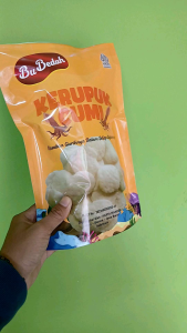 Kerupuk cumi khas pantai Binunageun UMKM Karya mandiri Binuangeun Snack Cemilan Kering Food