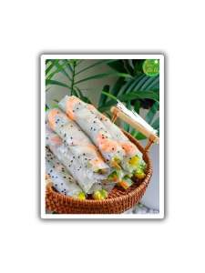 Bánh Tráng Cuốn Mè Đen Phan Rang - Ninh Thuận - Túi 500g - Dẻo Thơm Dễ Cuốn