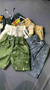 Paket hemat 5 pcs celana pendek anak motif usia 1-12 tahun