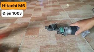 Máy phay gỗ Hitachi hàng bãi xài điện 100 volt cốt 6mm