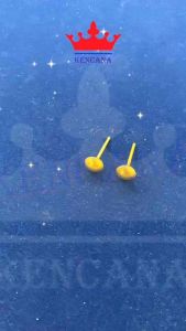 Anting Perak 925 Asli Toge Pentol Polos Anak & Dewasa Sepuh Emas 24k