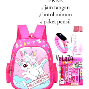 Tas Ransel Unicorn & Tas Sekolah Anak Perempuan TK SD